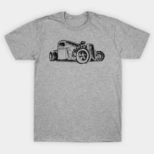 Ford Model A Hot Rod - Sketch T-Shirt